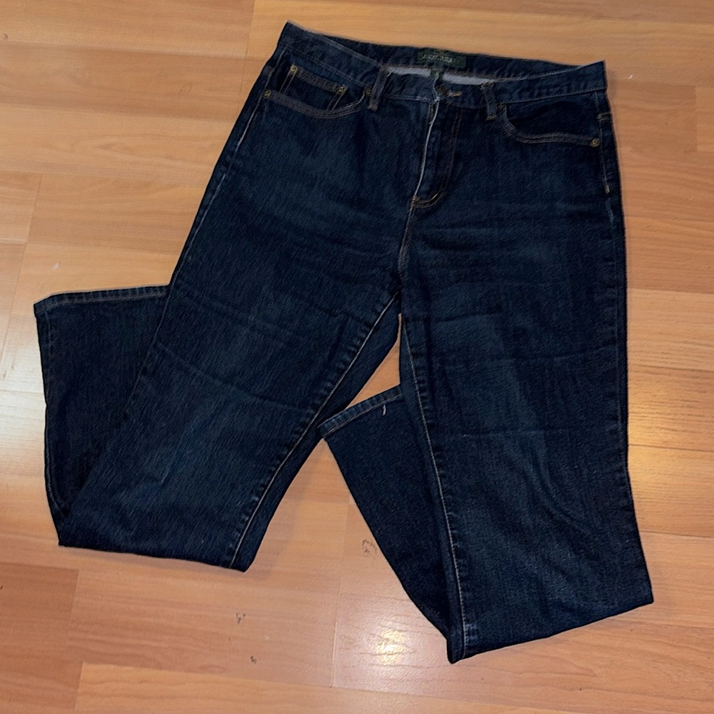 Ralph Lauren Dark Blue Denim Jeans Classic Boot Cut Women’s Size 12